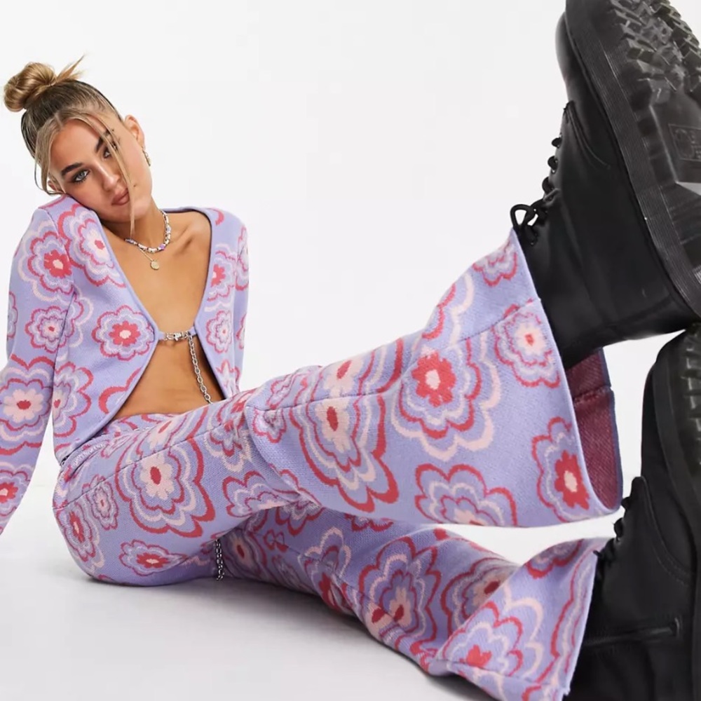 BNWT Ragged Priest Flower Power Knit Set